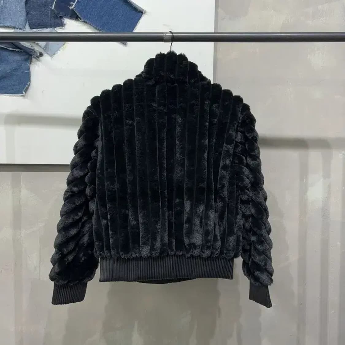 (85) 이상봉 여성 캐주얼 인조가죽 퍼 블루종 자켓 상품이미지4