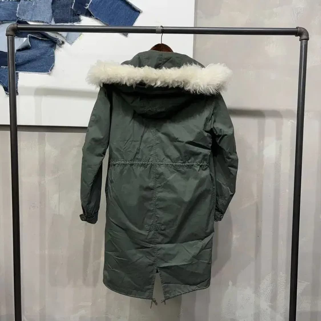 (90) 카이아크만 여성 빈티지 롱 패디드 M65 야상 개파카 상품이미지4