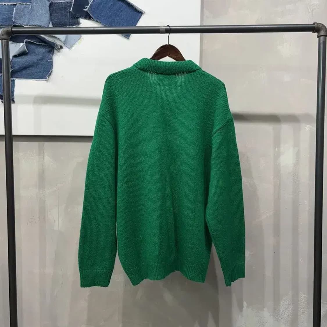 (110) 엑스톤즈 스트릿 투웨이 펀칭 니트 집업 자켓 상품이미지4