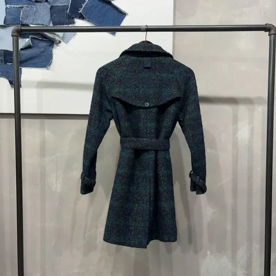 (85) 질스튜어트 여성 캐주얼 체크 더블버튼 벨티드 롱코트 상품이미지4