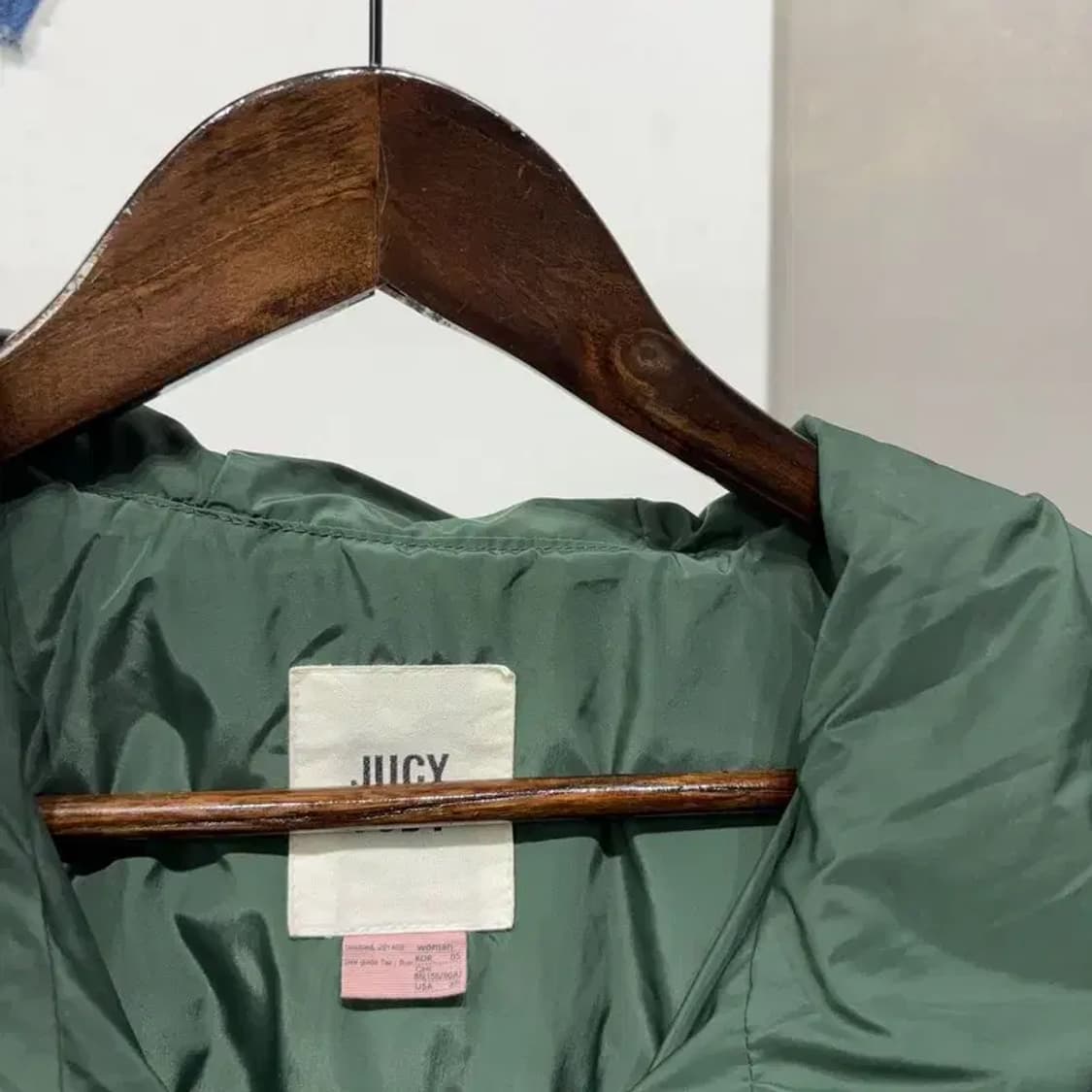 (90) 쥬시쥬디 여성 모직배색 투웨이 덕다운 오리털 롱패딩 상품이미지2