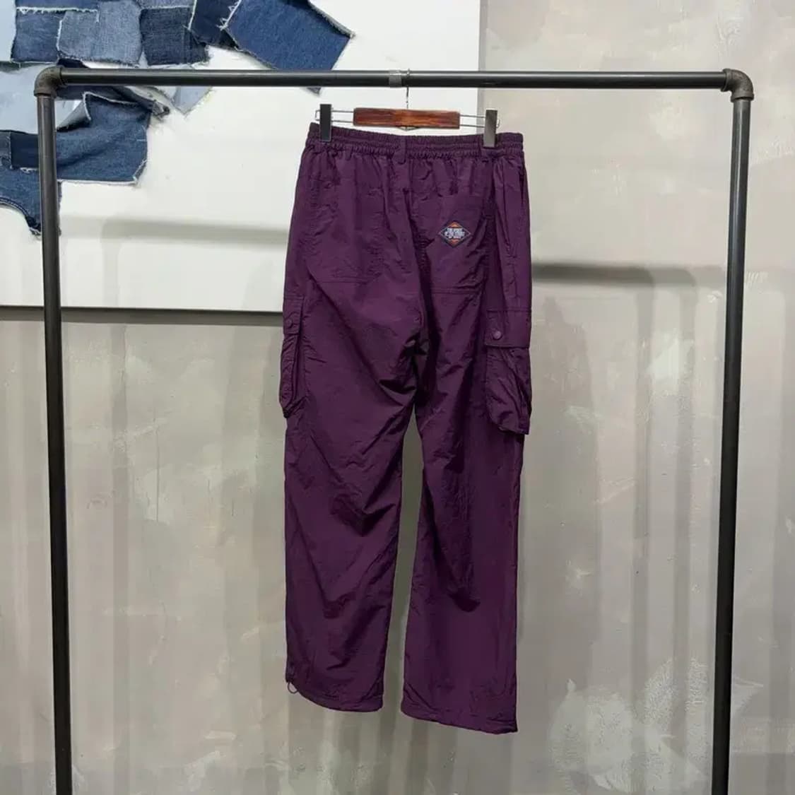 (27~29인치) 리복 여성 캐주얼 밴딩 나일론 카고팬츠 바지 상품이미지4