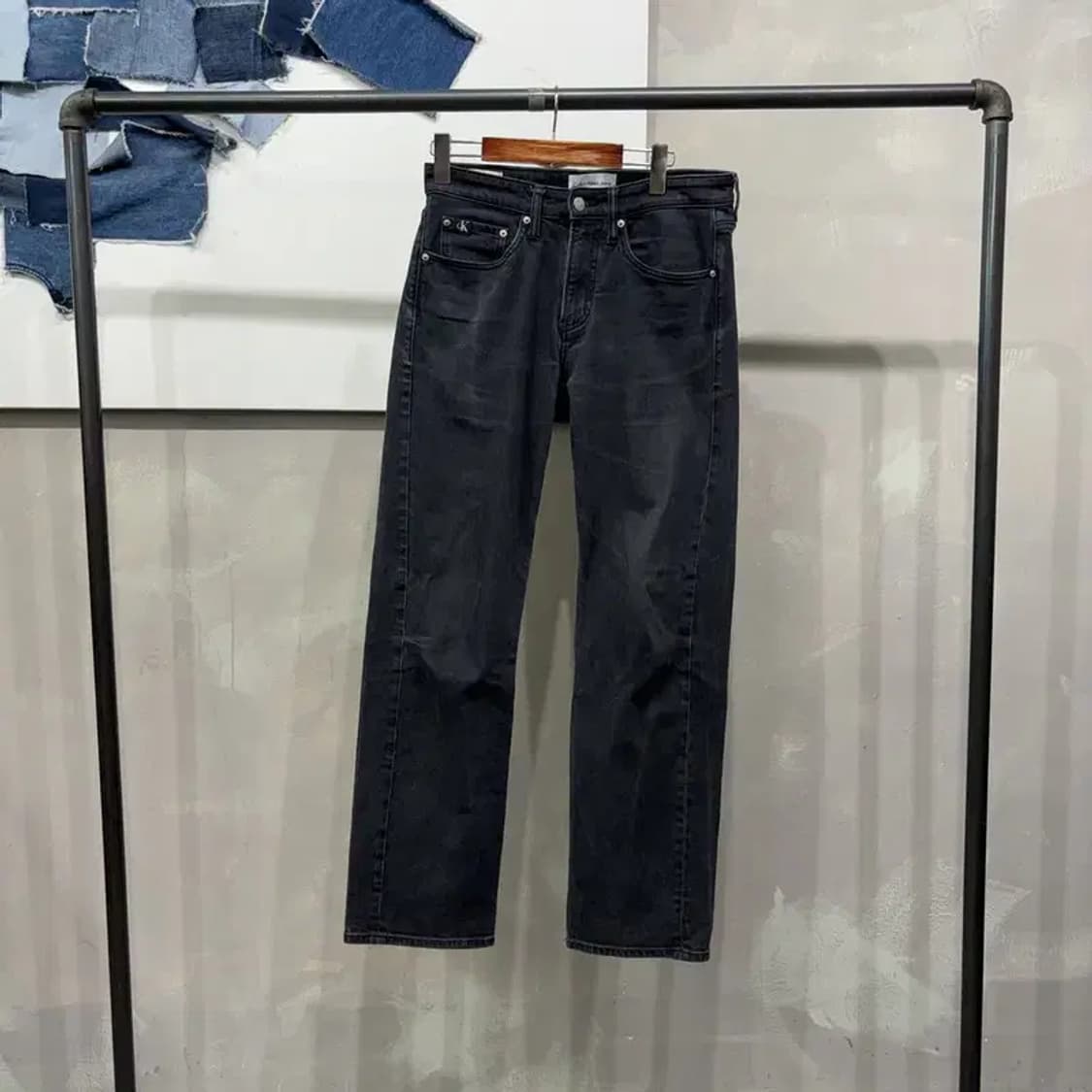 (29인치) 캘빈클라인 CK 캐주얼 스판 흑청바지 데님팬츠 상품이미지1