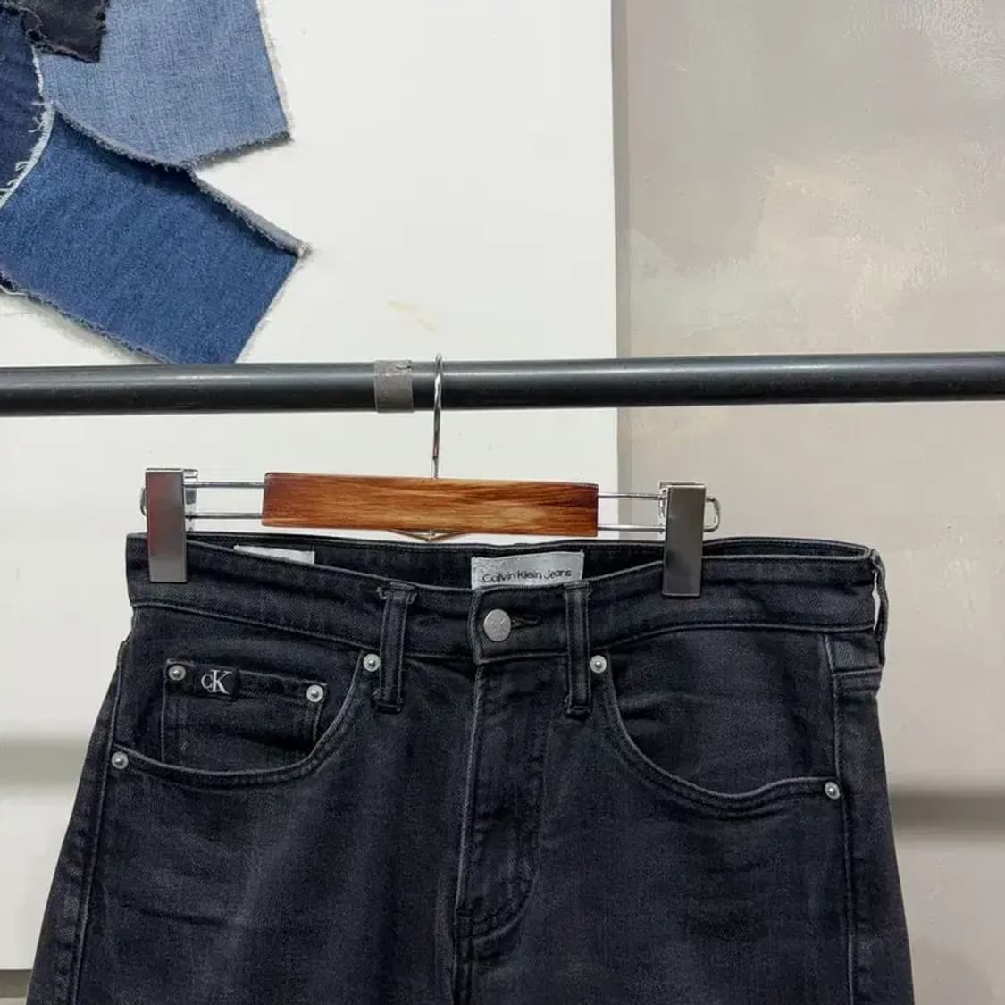 (29인치) 캘빈클라인 CK 캐주얼 스판 흑청바지 데님팬츠 상품이미지2