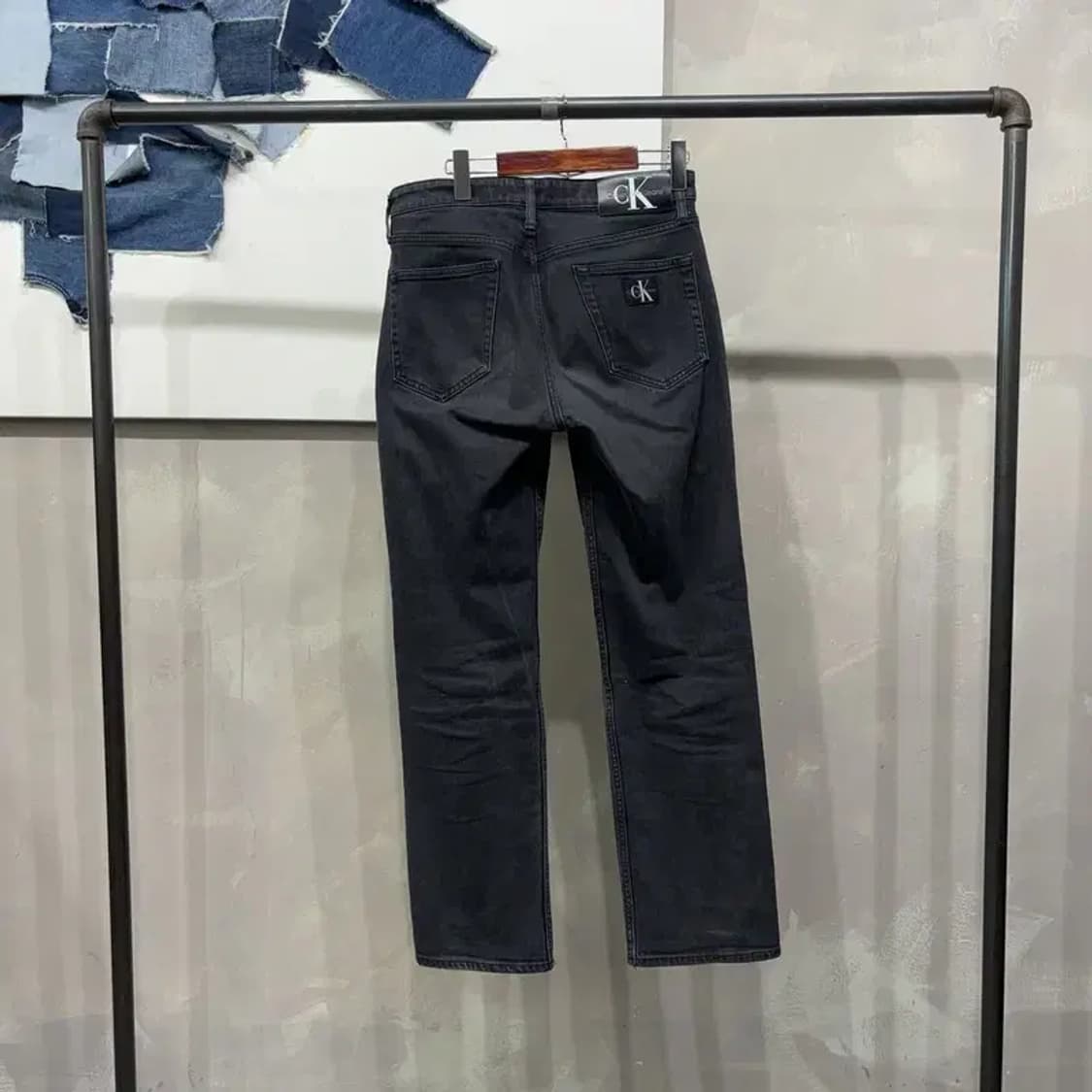 (29인치) 캘빈클라인 CK 캐주얼 스판 흑청바지 데님팬츠 상품이미지3