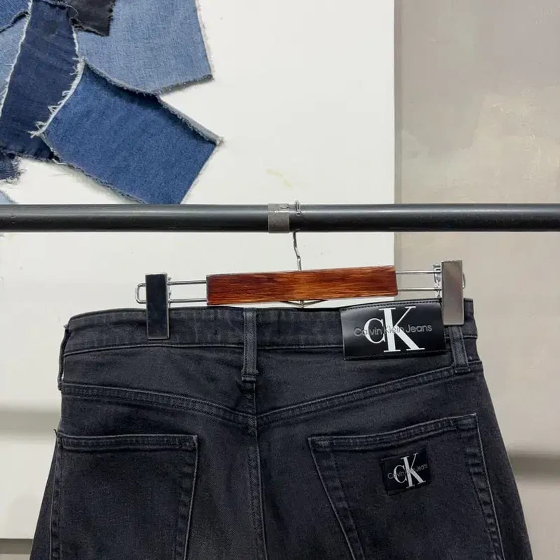 (29인치) 캘빈클라인 CK 캐주얼 스판 흑청바지 데님팬츠 상품이미지4