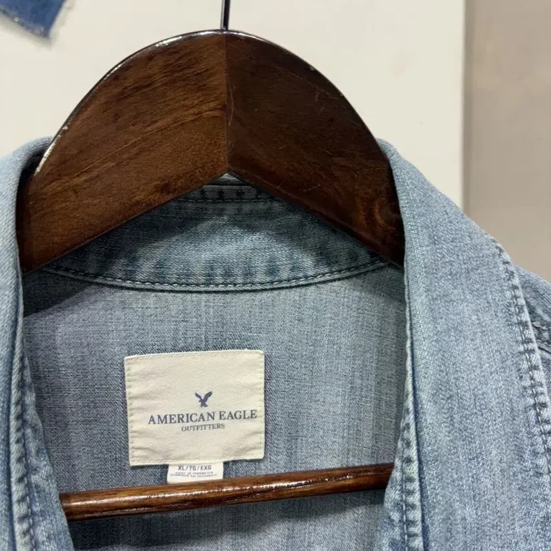 (110) 아메리칸이글 빈티지 웨스턴 투포켓 데님 셔츠 청남방 상품이미지2