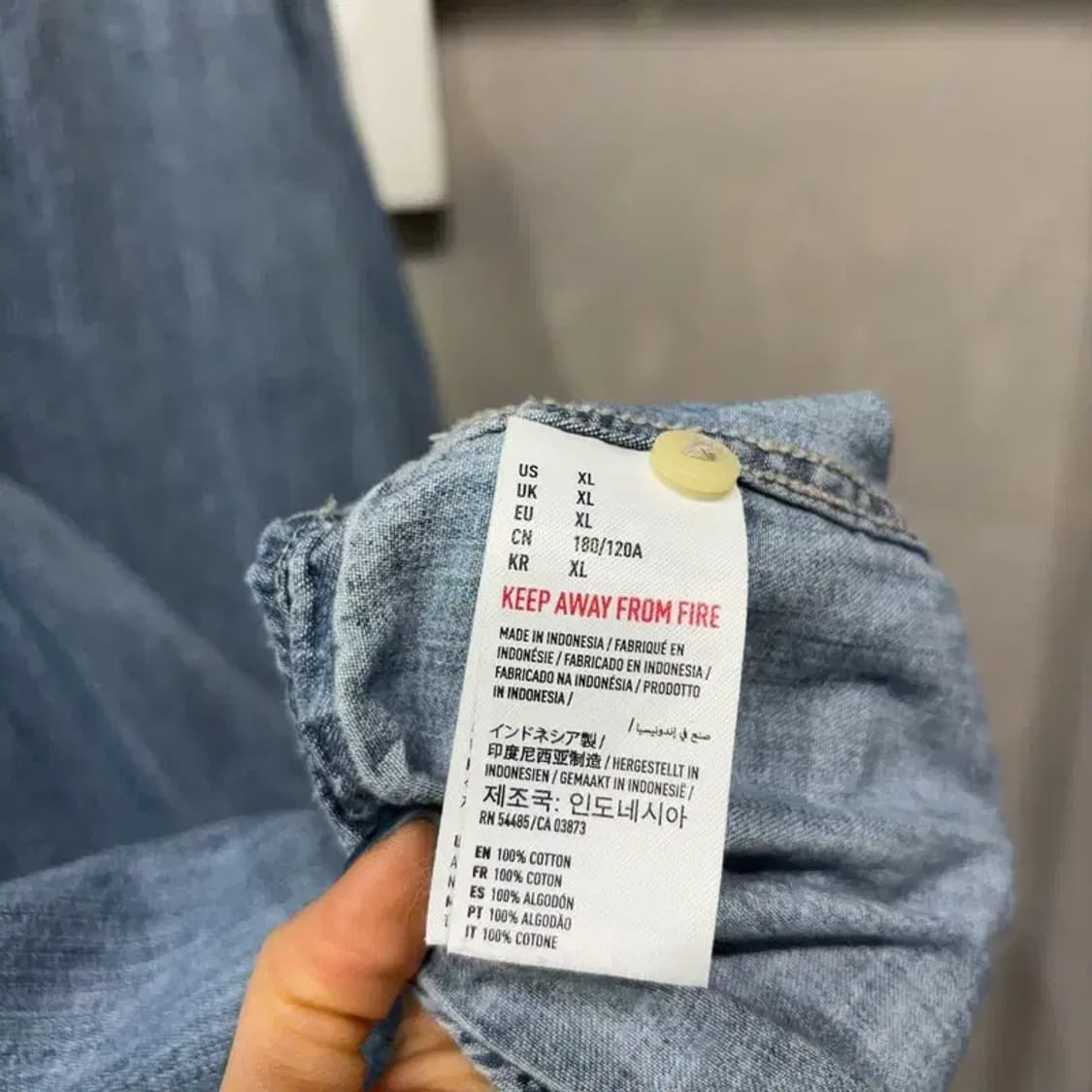 (110) 아메리칸이글 빈티지 웨스턴 투포켓 데님 셔츠 청남방 상품이미지5