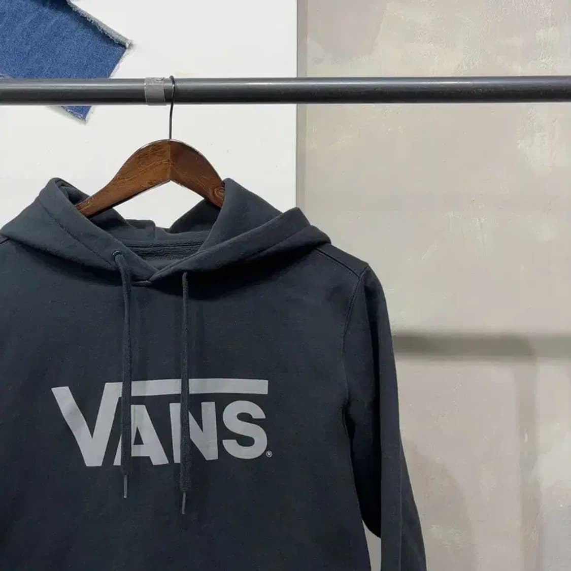 (95) 반스 스트릿 캐주얼 빅로고 프린팅 기모 후드티 상품이미지3