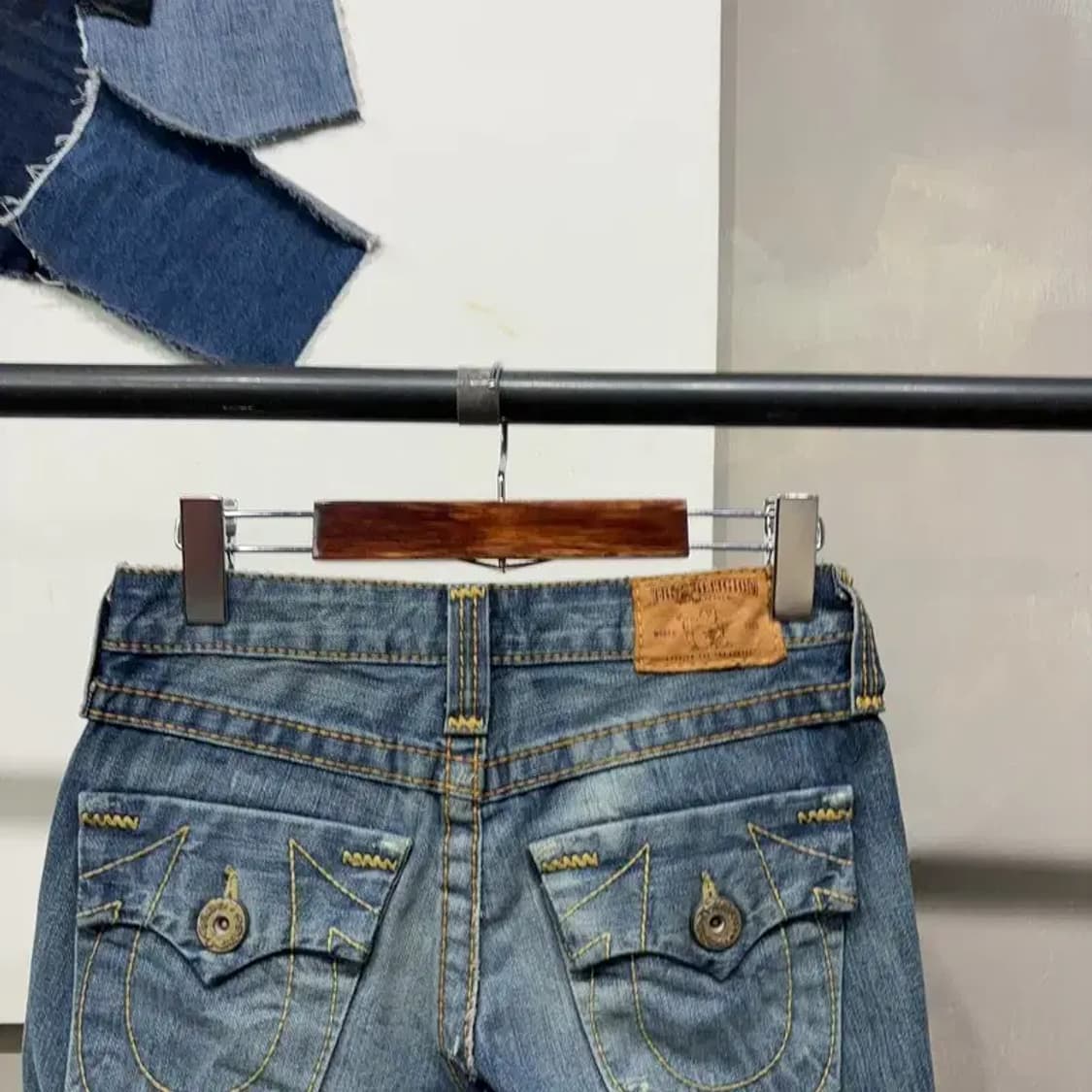 (24인치) 트루릴리젼 여성 Y2K 워싱 청바지 데님팬츠 상품이미지5