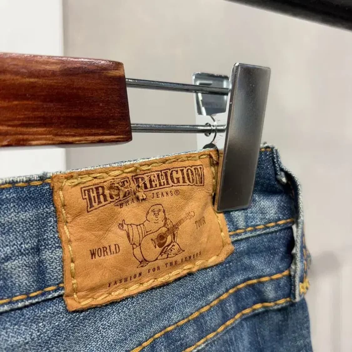 (24인치) 트루릴리젼 여성 Y2K 워싱 청바지 데님팬츠 상품이미지8