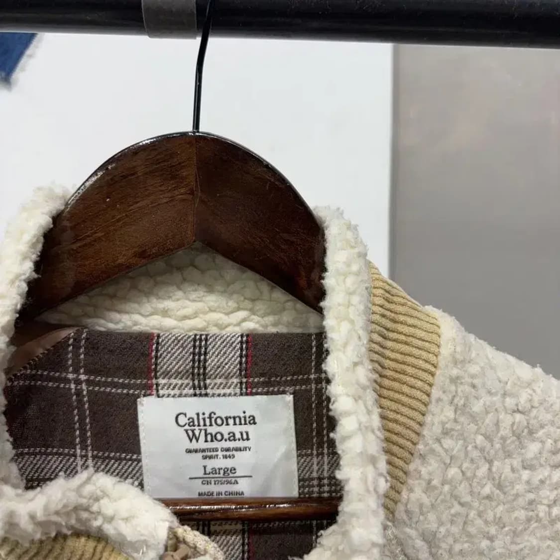 (100) 후아유 캐주얼 스트릿 양털 뽀글이 후리스 플리츠 자켓 상품이미지2