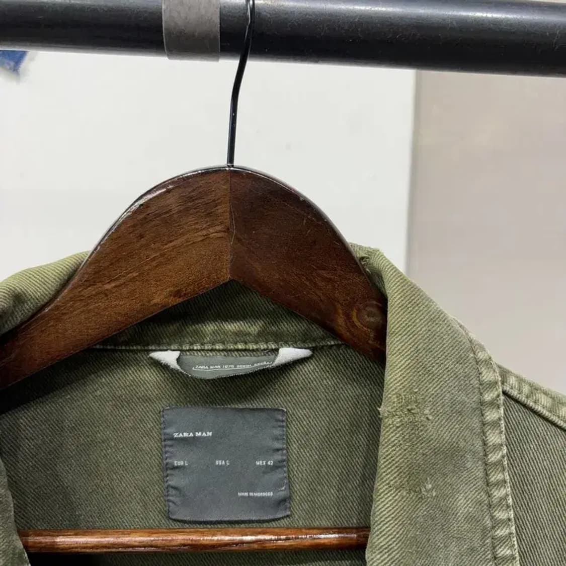 (100) 자라 ZARA 캐주얼 스트릿 피그먼트 데님 트러커 자켓 상품이미지2