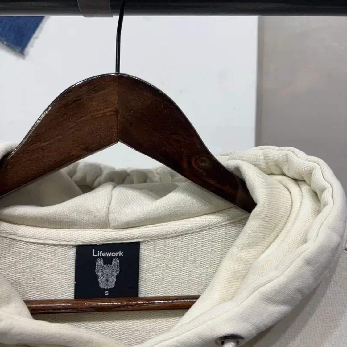 (105) 라이프워크 스트릿 캐주얼 불독프린팅 후드티 상품이미지2