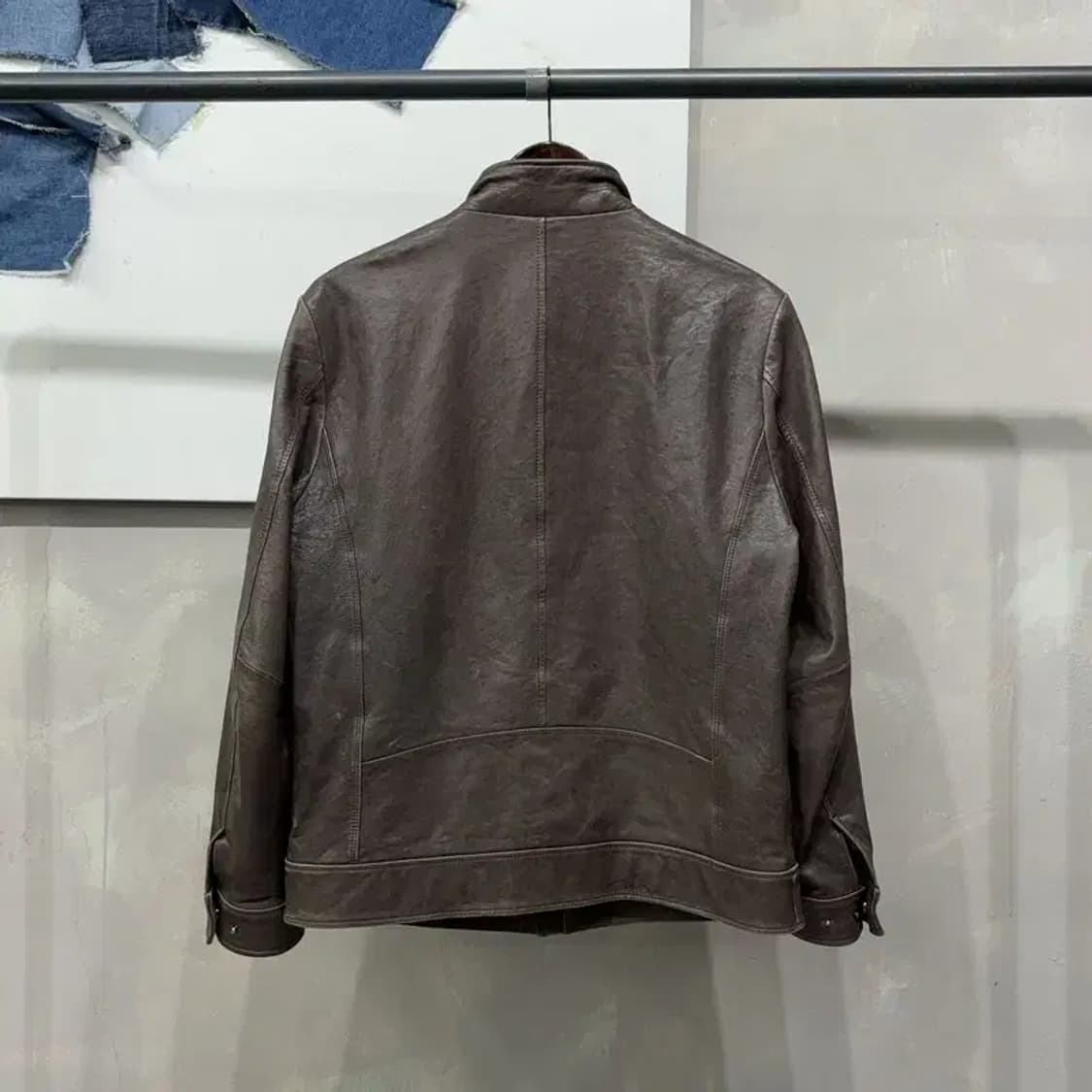 (100) 인디안 빈티지 양가죽 리얼 래더 라이더자켓 상품이미지4