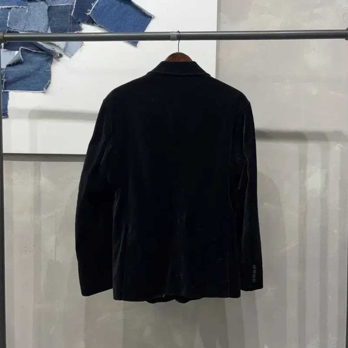 (105) 지오다노 캐주얼 클래식 원버튼 벨벳 블레이저 자켓 상품이미지4