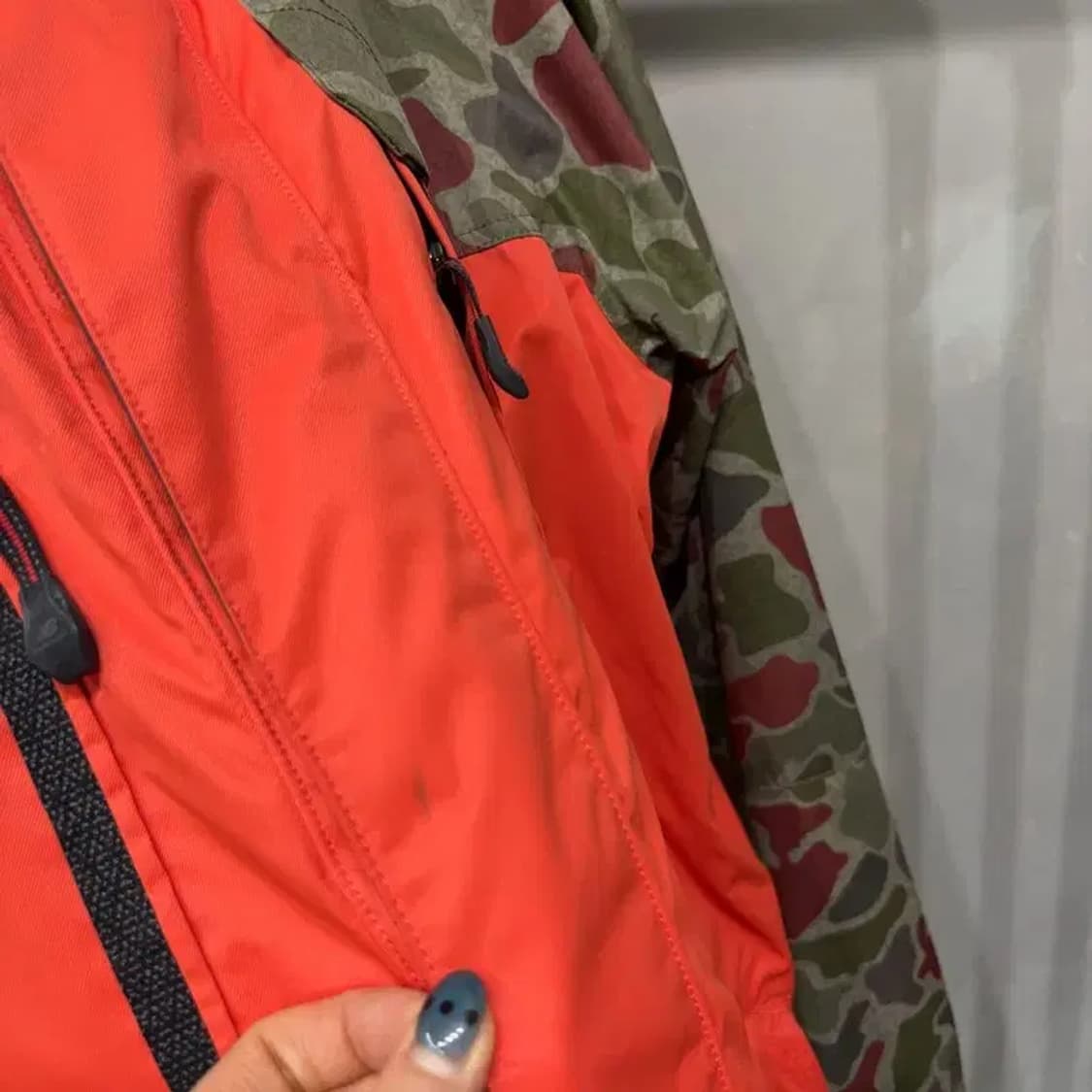 (100) 뉴발란스 스트릿 카모 배색 패디드 바람막이 하프 야상 자켓 상품이미지6