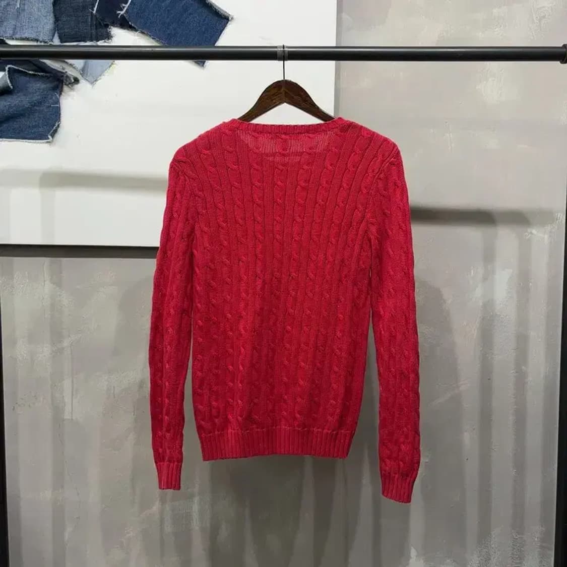 (95) 폴로 랄프로렌 여성 캐주얼 케이블 꽈배기 니트 상품이미지4