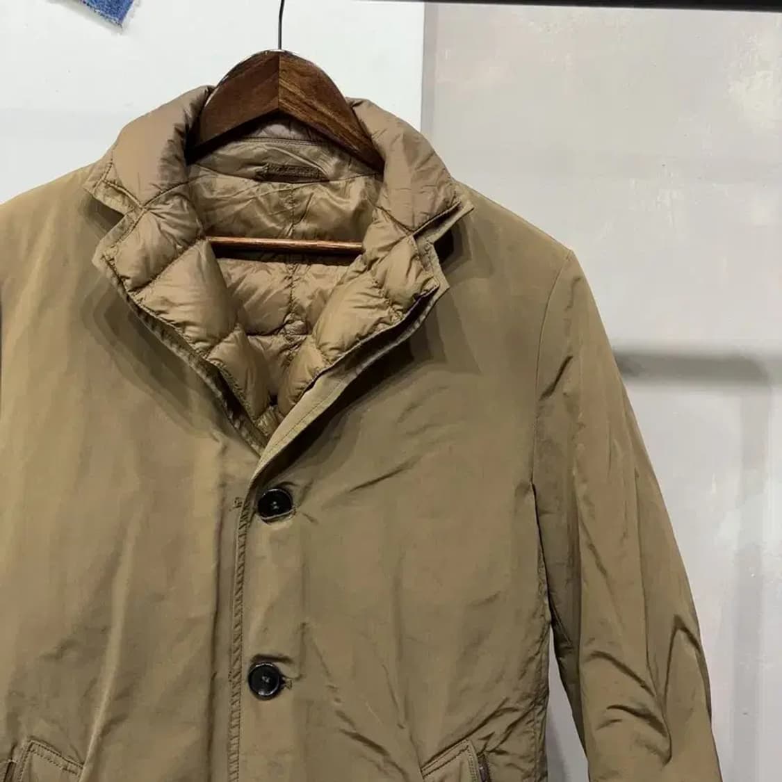 (95) 헤지스 여성 캐주얼 구스다운 거위털 내피 패디드 롱코트 상품이미지3