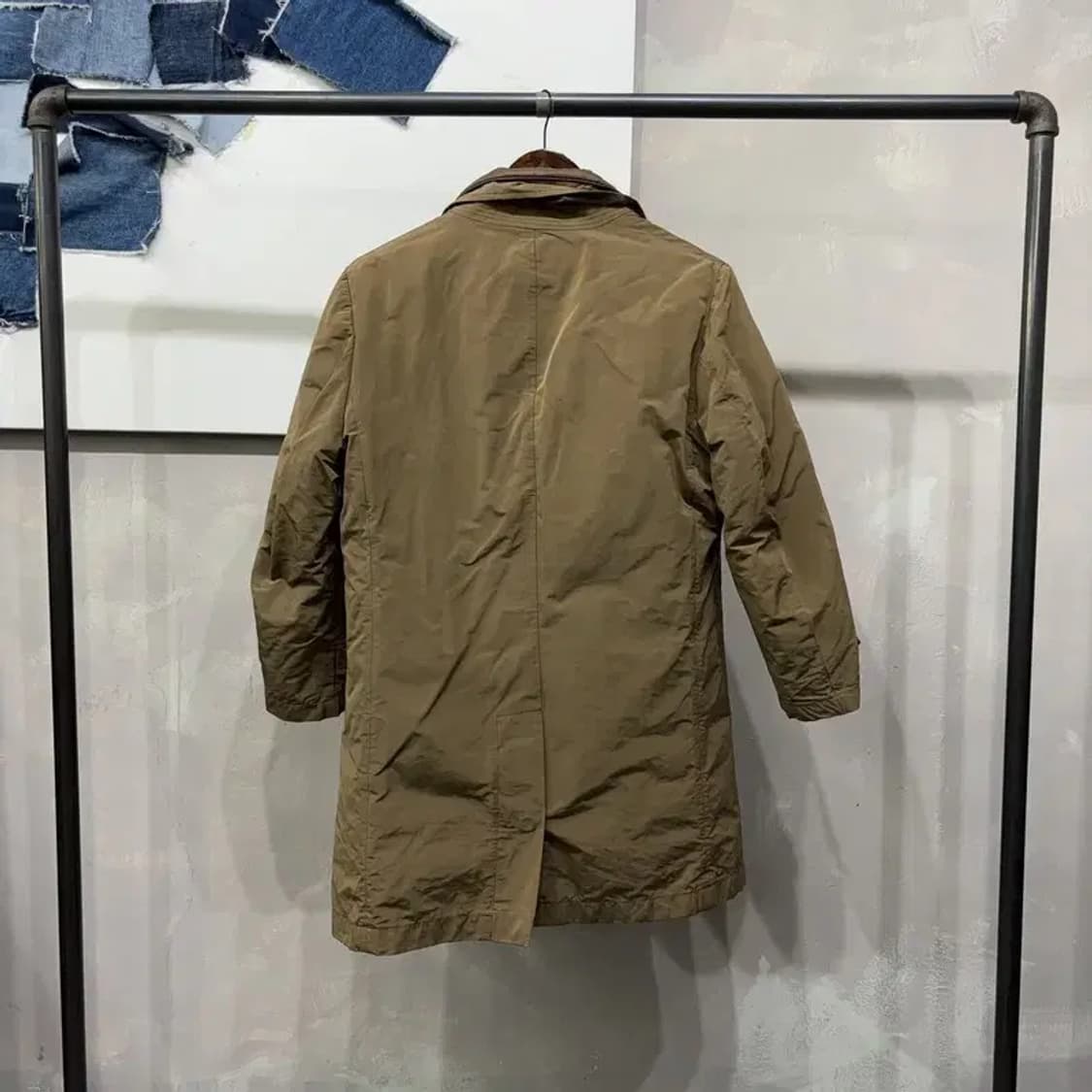 (95) 헤지스 여성 캐주얼 구스다운 거위털 내피 패디드 롱코트 상품이미지4