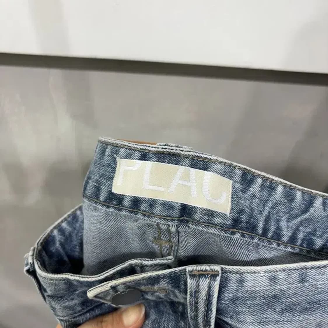 (29인치) 플랙진 캐주얼 스트릿 워싱 스판 연청바지 데님팬츠 상품이미지5