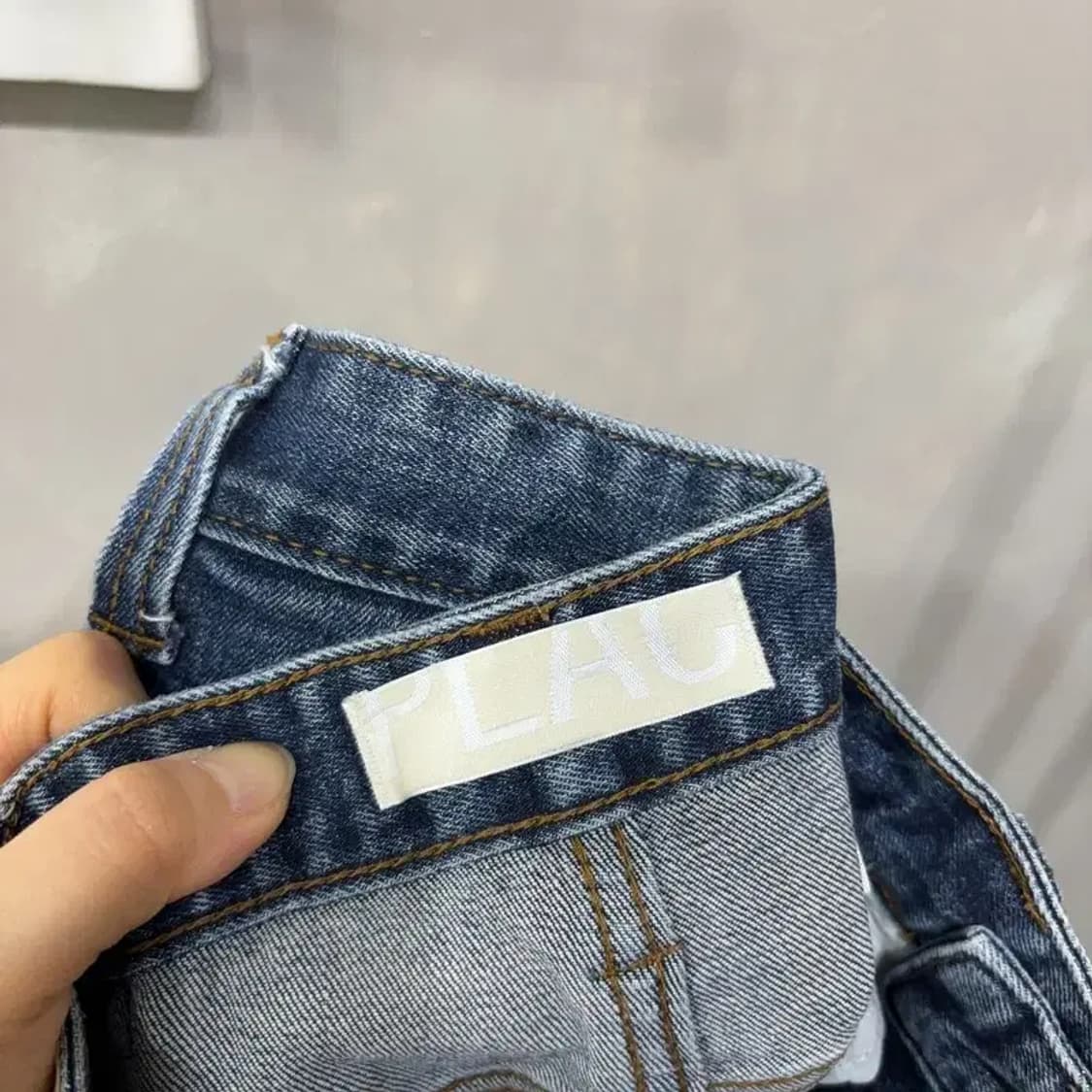 (30인치) 플랙진 캐주얼 스판 워싱 진청바지 데님팬츠 상품이미지5