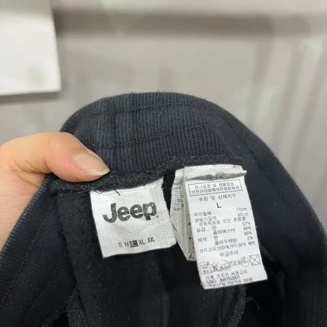 (30~32인치) 지프 캐주얼 밴딩 기모 조거팬츠 츄리닝바지 상품이미지5