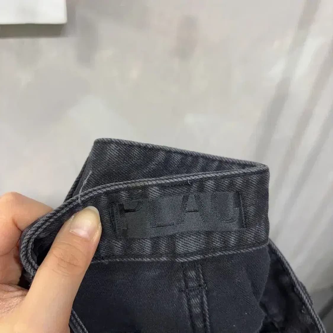 (32인치) 플랙진 캐주얼 스판 흑청바지 블랙진 데님팬츠 상품이미지5