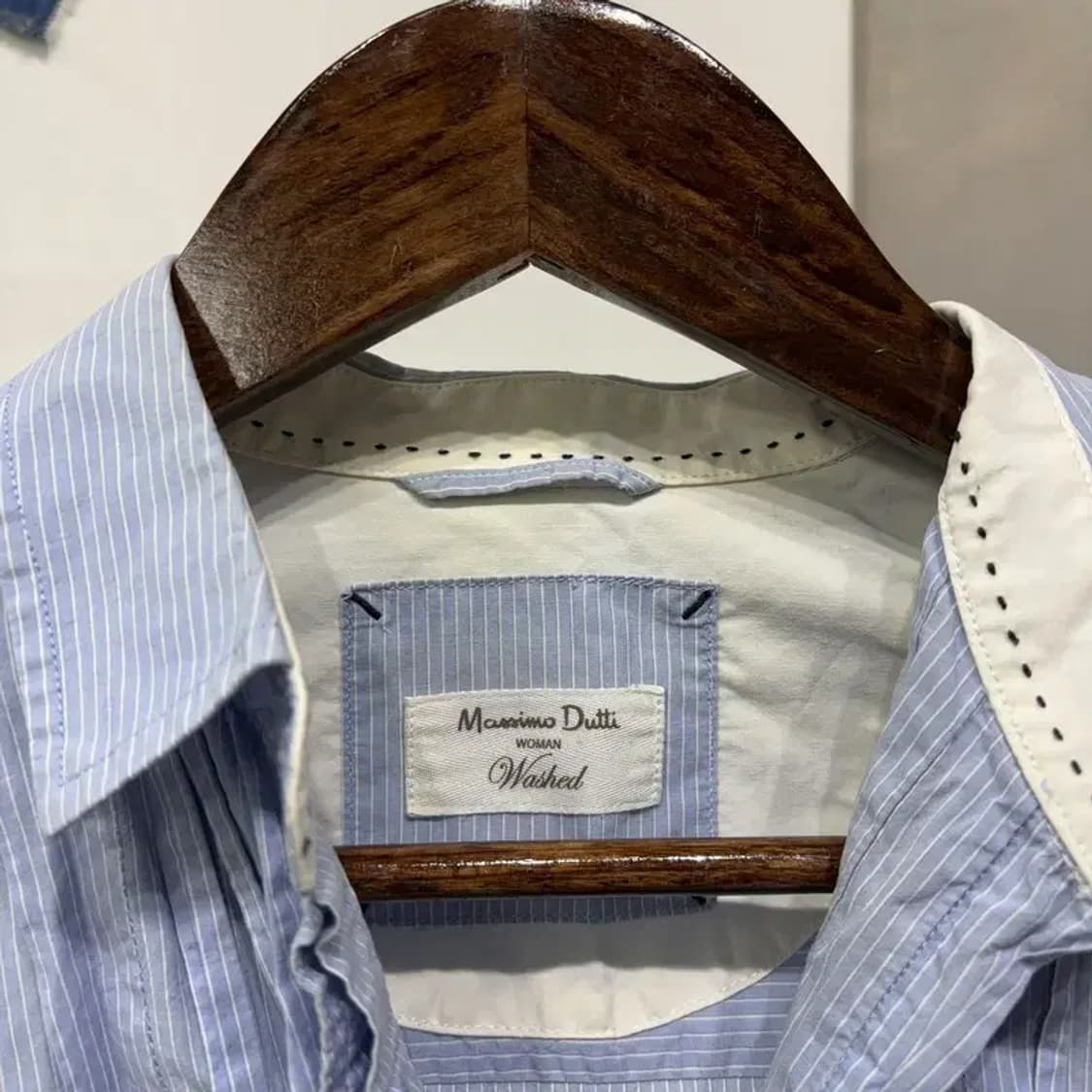 (85) 마시모두띠 여성 캐주얼 프릴 스트라이프 셔츠 남방 상품이미지2