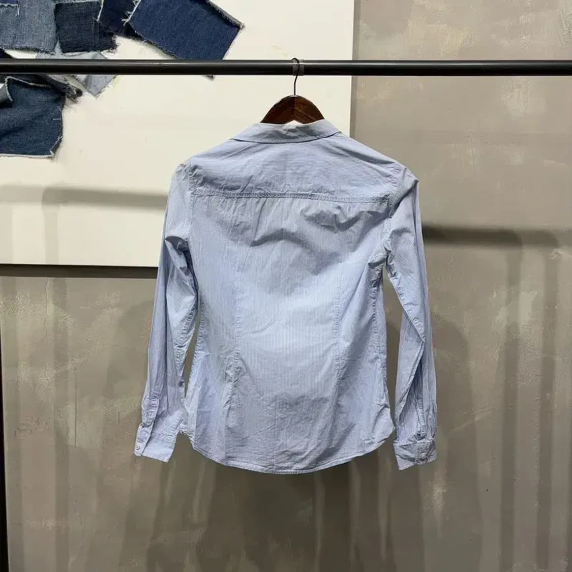 (85) 마시모두띠 여성 캐주얼 프릴 스트라이프 셔츠 남방 상품이미지4