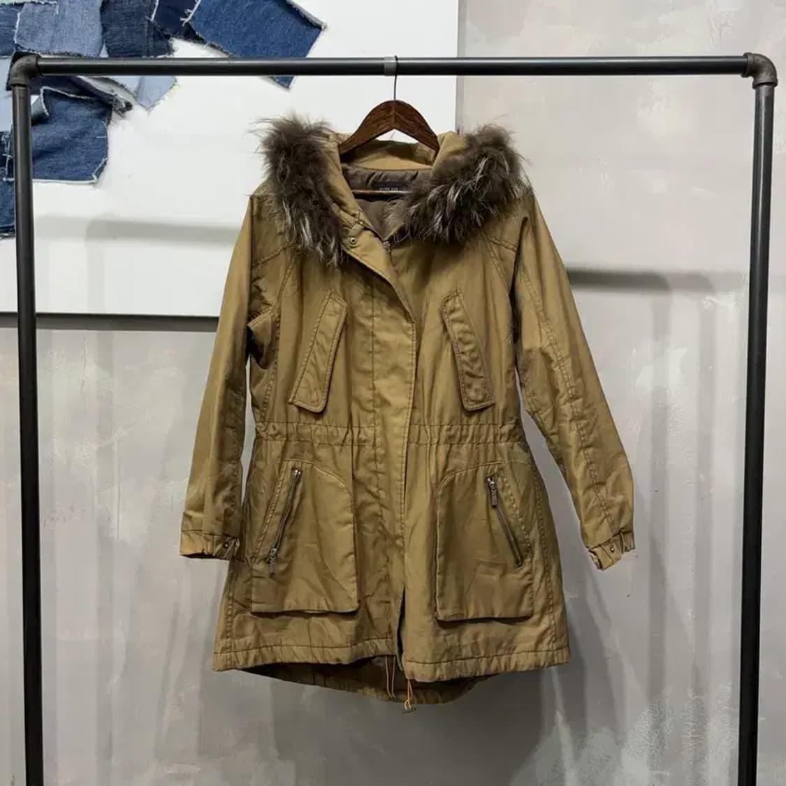 (85) 올리브데올리브 여성 캐주얼 롱 야상 점퍼 상품이미지1