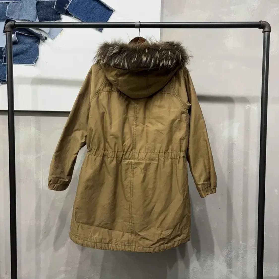 (85) 올리브데올리브 여성 캐주얼 롱 야상 점퍼 상품이미지4