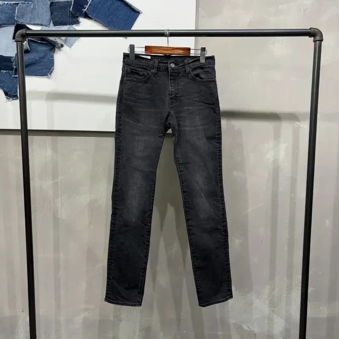 (28인치) 리바이스 511 블랭크탭 스판 흑청바지 블랙진 데님팬츠 상품이미지1