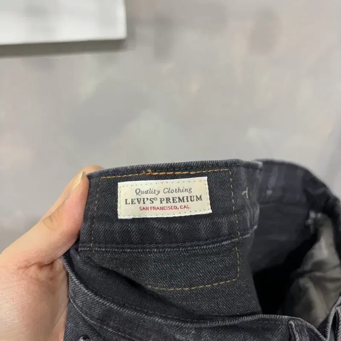 (28인치) 리바이스 511 블랭크탭 스판 흑청바지 블랙진 데님팬츠 상품이미지7