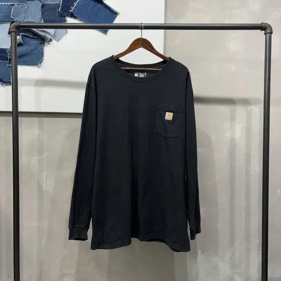 (빅사이즈) 칼하트 스트릿 캐주얼 포켓 롱슬리브 긴팔 티 상품이미지1