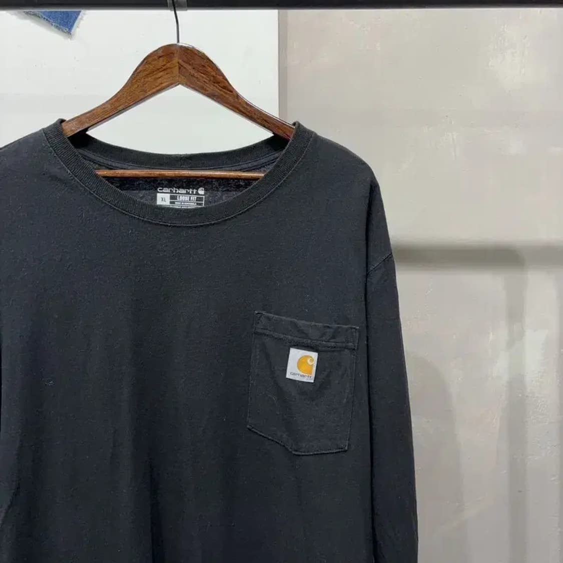 (빅사이즈) 칼하트 스트릿 캐주얼 포켓 롱슬리브 긴팔 티 상품이미지3