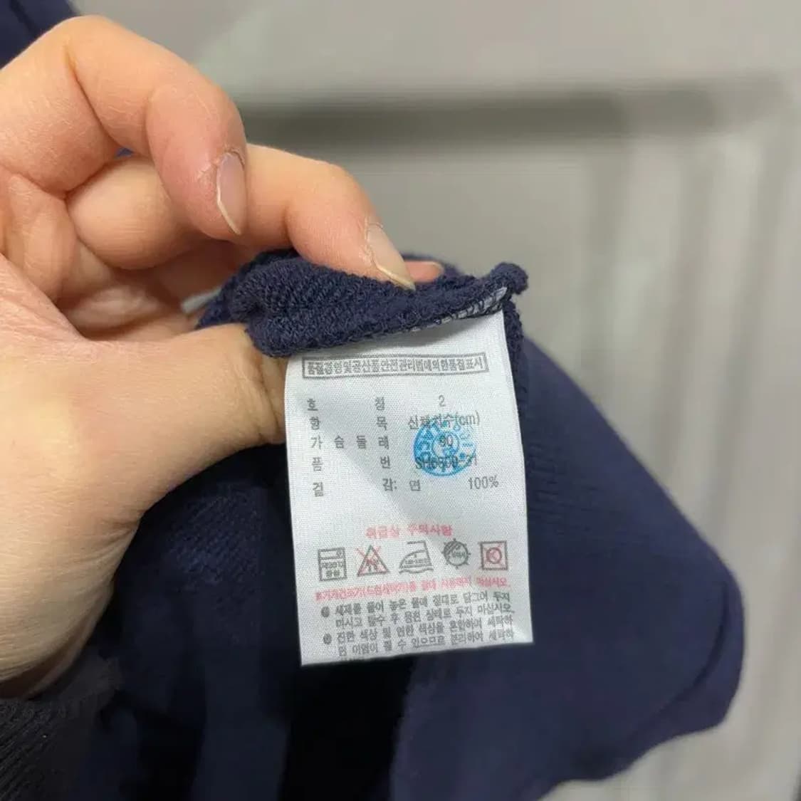 (95) 라코스테 여성 캐주얼 자수 네이비 후드티 상품이미지5