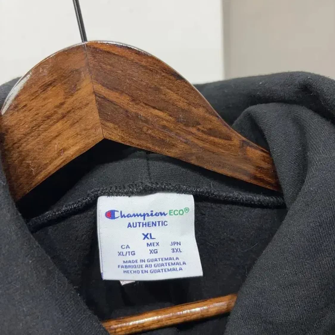 (110) 챔피온 캐주얼 스트릿 블랙 기모 후드티 상품이미지2