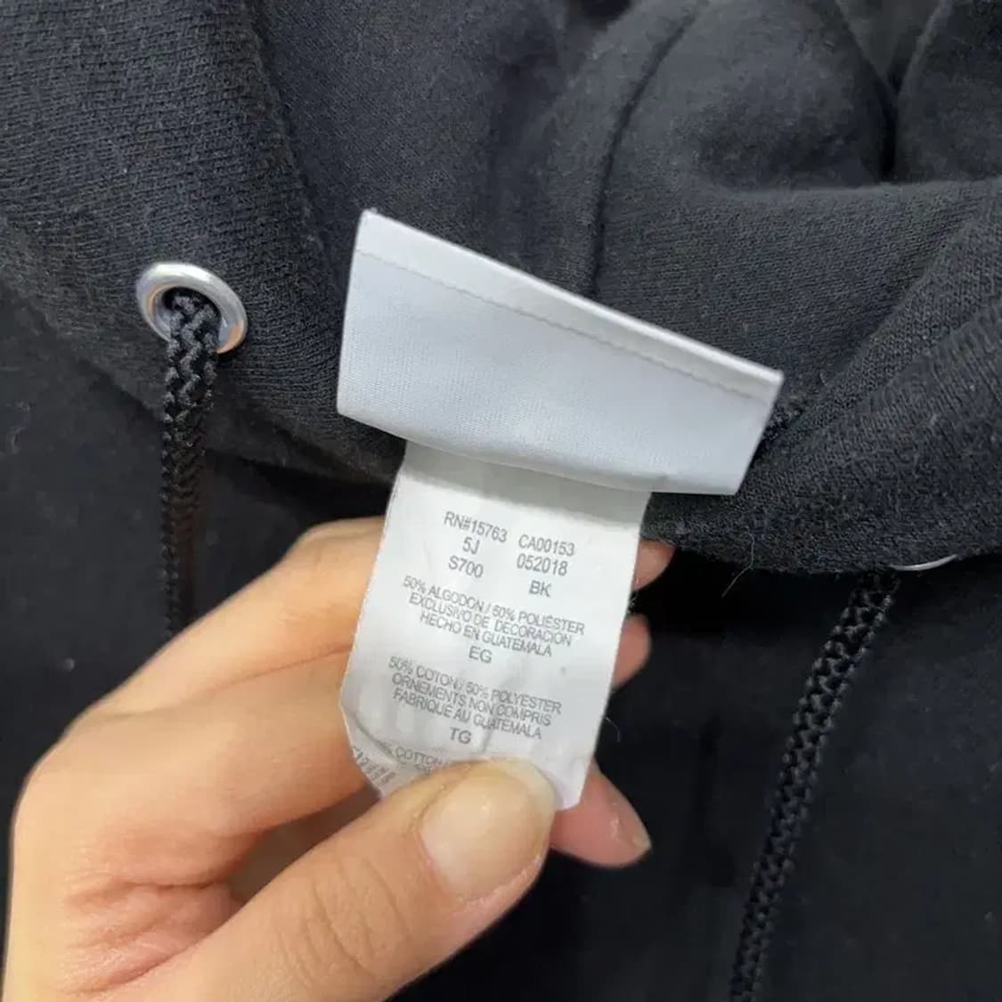 (110) 챔피온 캐주얼 스트릿 블랙 기모 후드티 상품이미지5