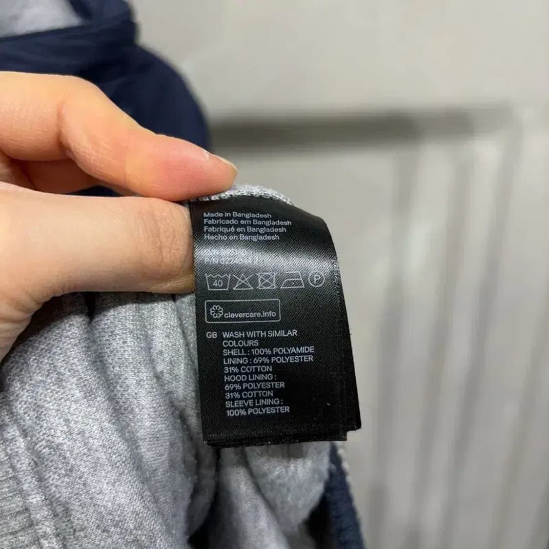 (100) H.M 흐앤므 캐주얼 스트릿 후드 바람막이 블루종 자켓 상품이미지5