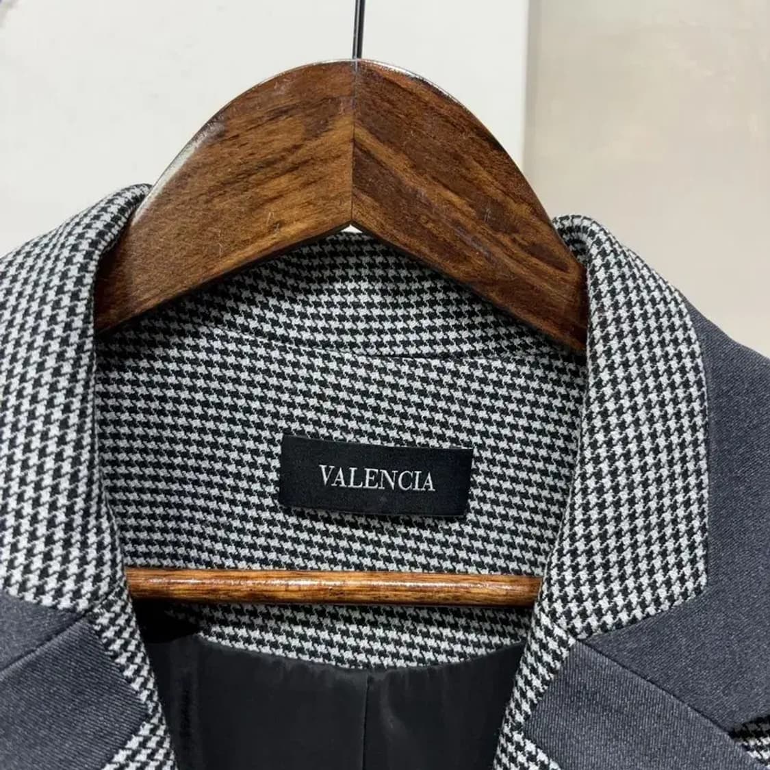 (77) 발렌시아 여성 캐주얼 체크 패턴 울 코트 자켓 상품이미지2