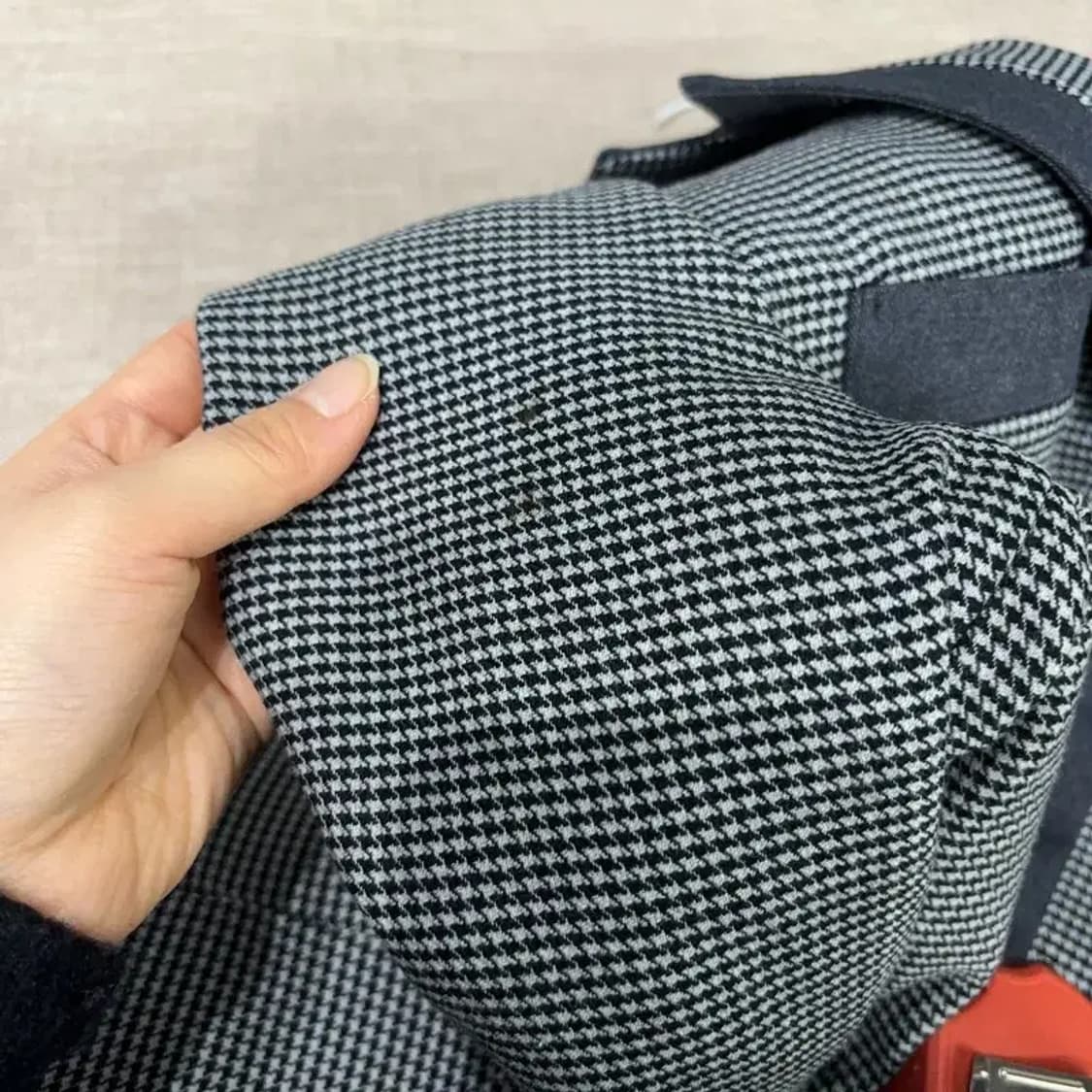 (77) 발렌시아 여성 캐주얼 체크 패턴 울 코트 자켓 상품이미지6