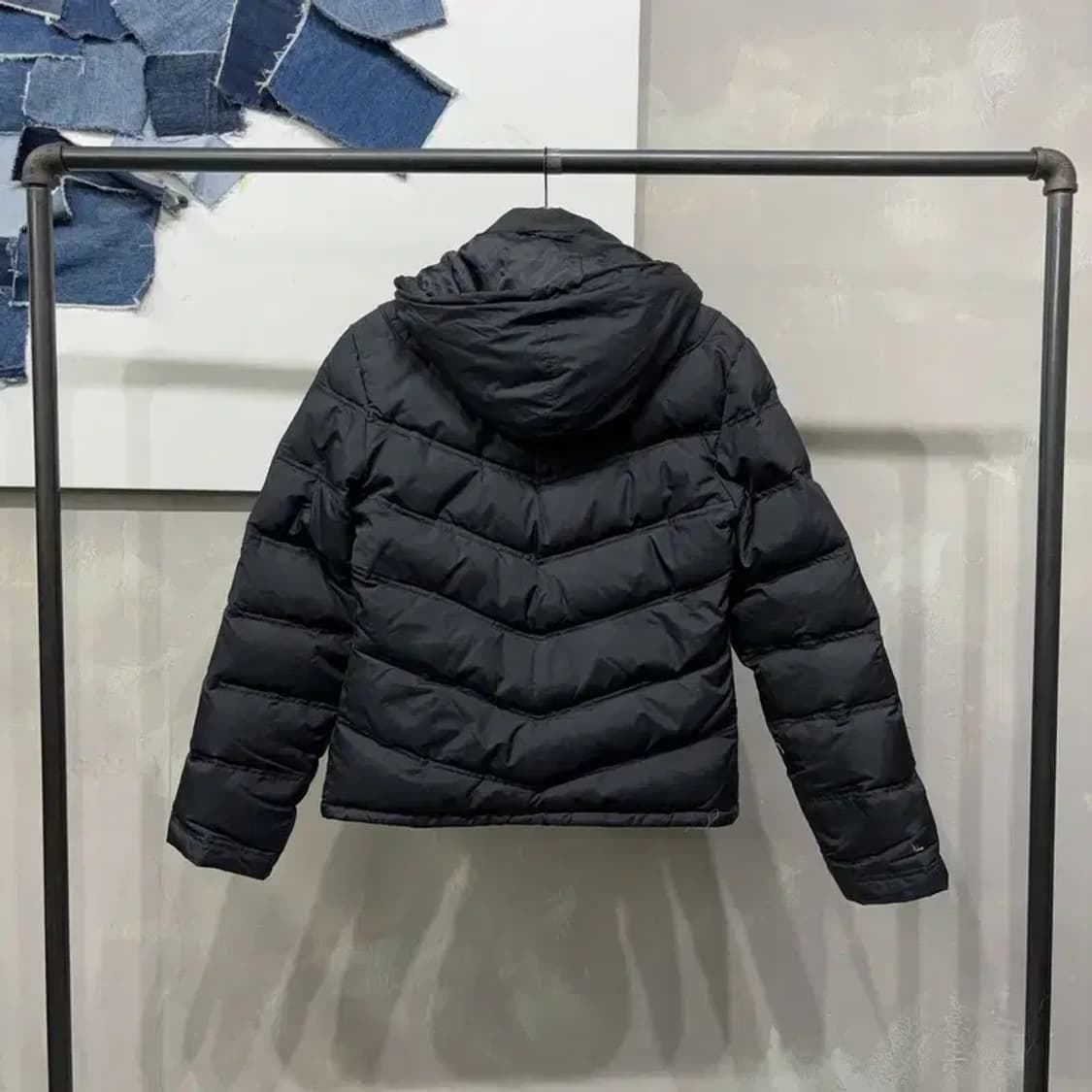 (100) 캘빈클라인 CK 여성 캐주얼 스트릿 후드 경량패딩 상품이미지4