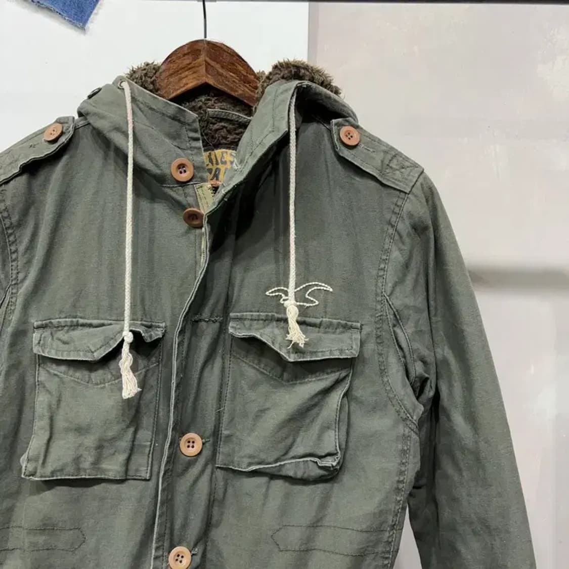 (95) 홀리스터 밀리터리 빈티지 양털 기모 필드 야상 자켓 상품이미지3