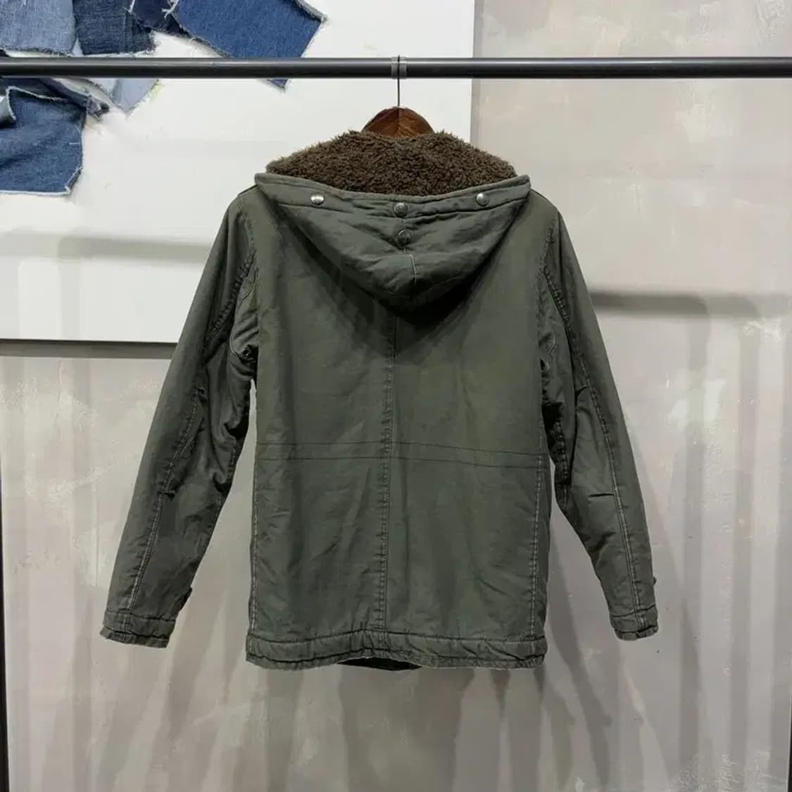 (95) 홀리스터 밀리터리 빈티지 양털 기모 필드 야상 자켓 상품이미지4