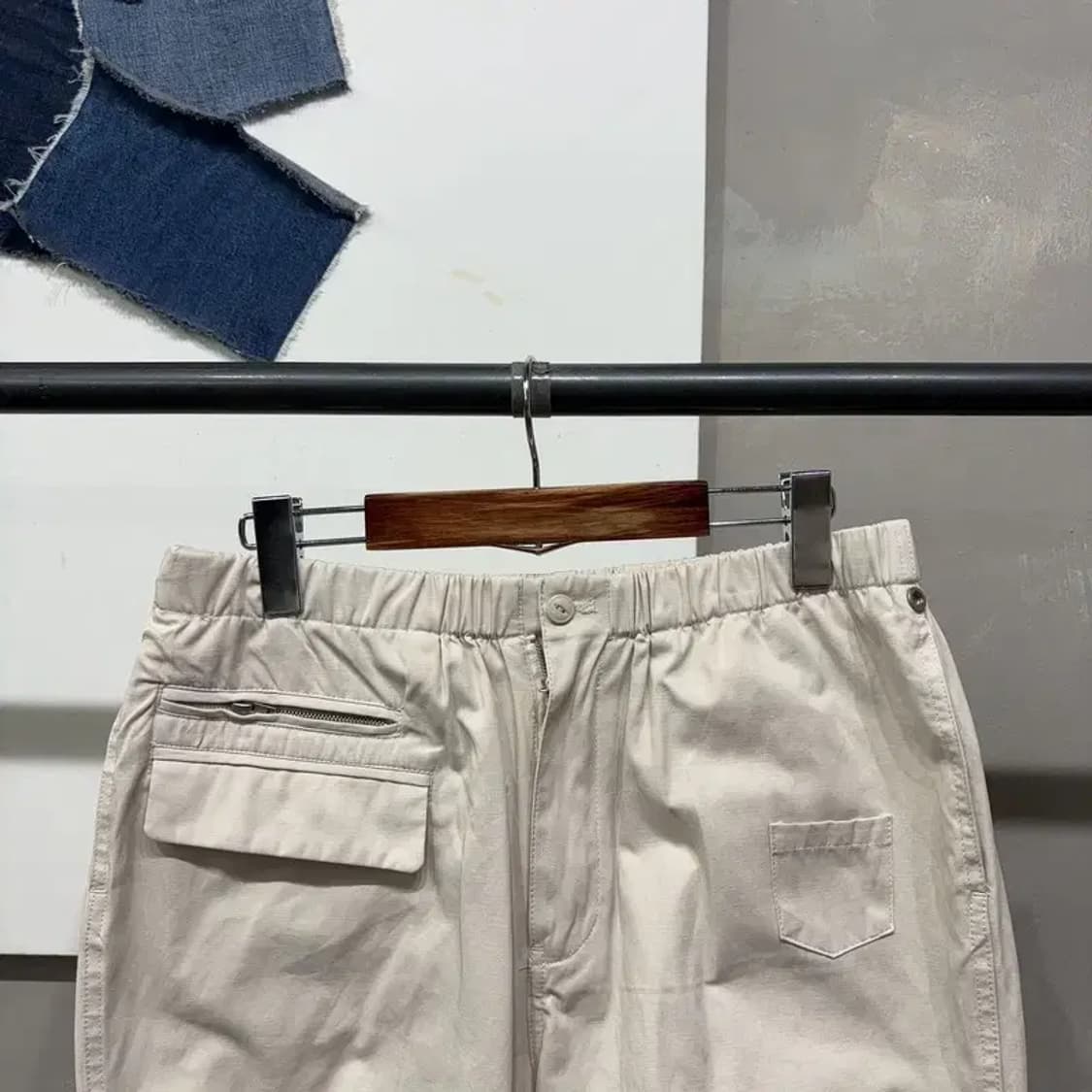 (28~30인치) 파르티멘토 스트릿 밴딩 더블니 포켓 팬츠 바지 상품이미지2