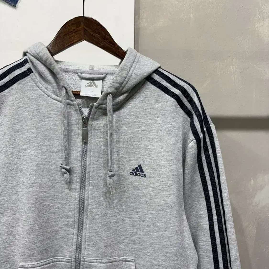 (105) 아디다스 캐주얼 삼선 기모 후드집업 자켓 상품이미지3