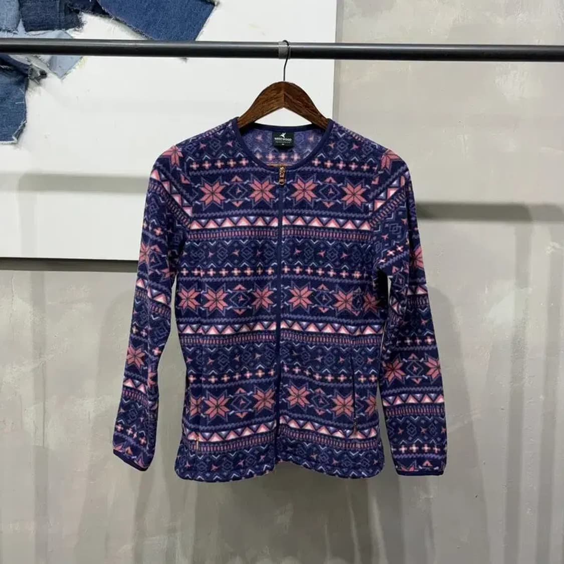 (90) 웨스트우드 여성 아웃도어 에스닉 후리스 플리츠 자켓 상품이미지1