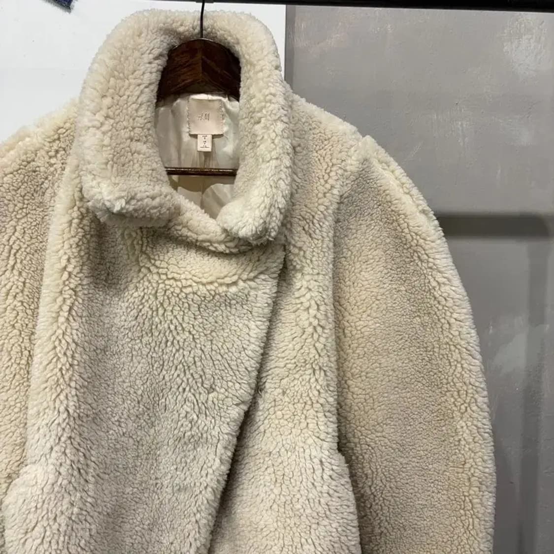 (85) H.M 흐앤므 여성 양털 뽀글이 퍼 자켓 상품이미지3