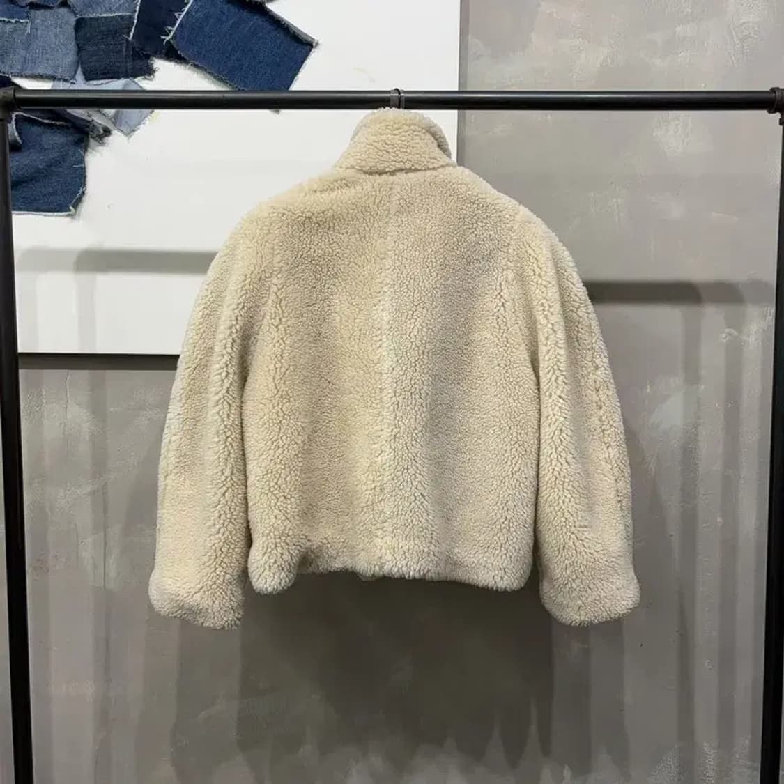 (85) H.M 흐앤므 여성 양털 뽀글이 퍼 자켓 상품이미지4